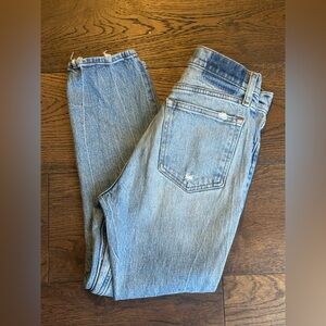 Abercrombie & Fitch Light Blue Cropped Jeans